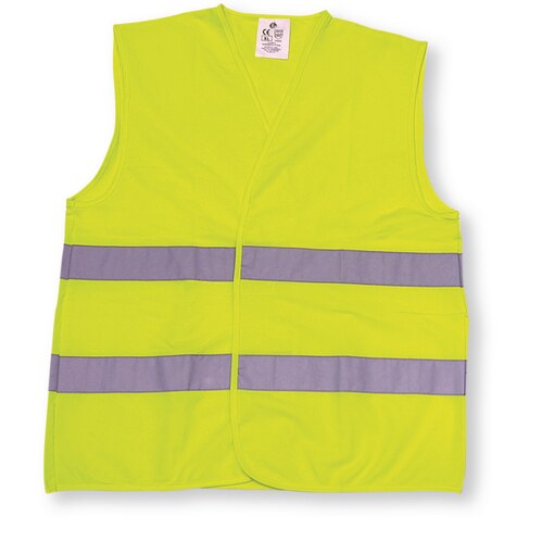 Gilet signalisation fluo jaune EN 471 classe 2